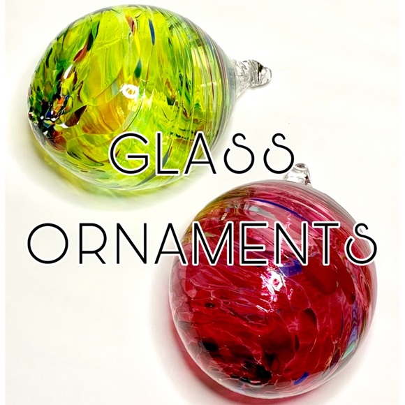 HAND BLOWN GLASS ORNAMENTS - Picture 2 of 2